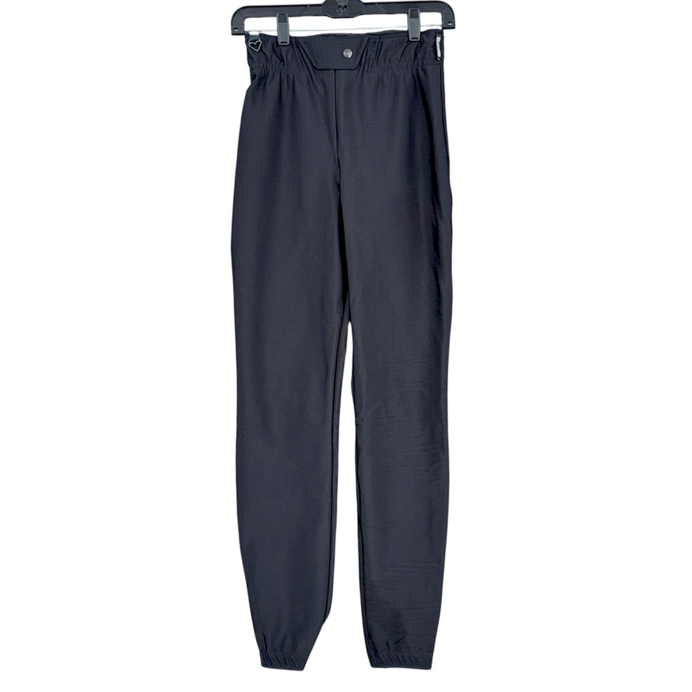 Obermeyer Snow Black Nylon Lycra Activewear‎ Jogger Pants Size 10